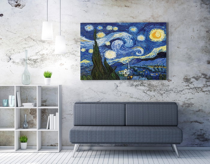 Wallity WY103 Cuadro Decorativo sobre Lienzo de Vincent van Gogh (50 x 70 cm)